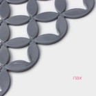 Коврик в раковину Доляна «Кико», 24×30 см, серый - Фото 2