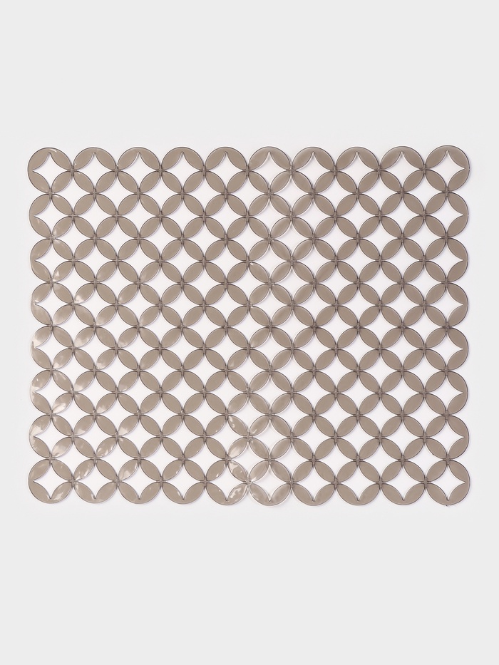 Коврик в раковину Доляна «Кико», 24×30 см, серый - Фото 1