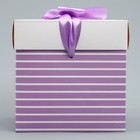 Коробка подарочная складная, упаковка, «Present», 15 х 15 х 15 см - Фото 6