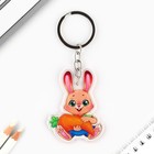 Брелок для ключей детский акриловый «Зайка», 3.5×10 см - Фото 2