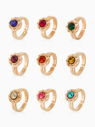 Кольцо «Выбражулька. Орбита», МИКС в золоте, безразмерное