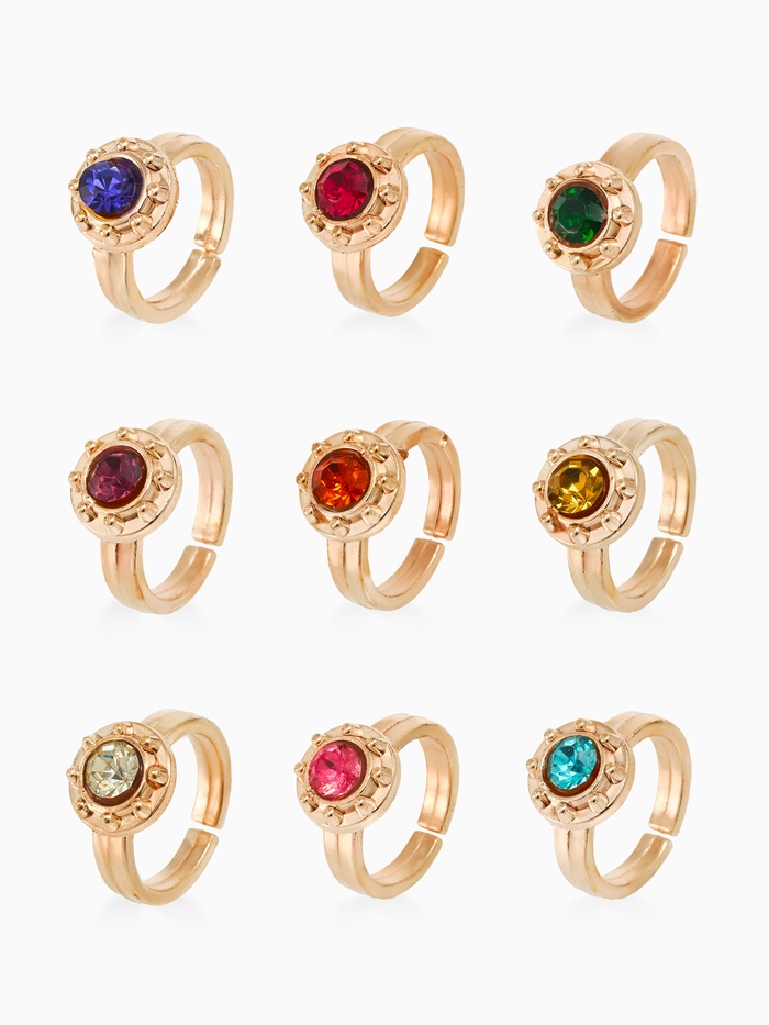 Кольцо «Выбражулька. Орбита», МИКС в золоте, безразмерное