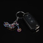 Брелок для ключей Cartage, мотоцикл, металл, перламутровый - Фото 1