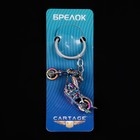 Брелок для ключей Cartage, мотоцикл, металл, перламутровый - Фото 4