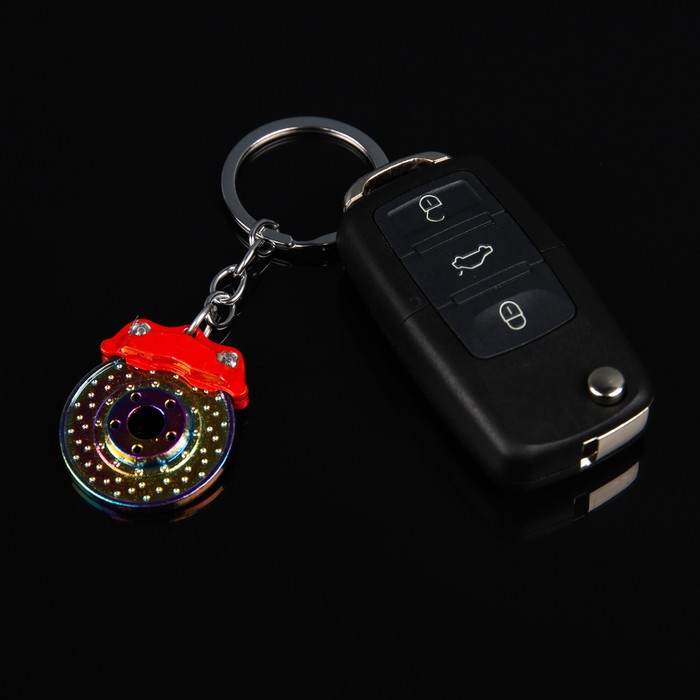 Брелок для ключей Cartage, тормозной диск, металл, перламутровый - Фото 1