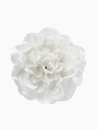 Брошь-заколка текстильная «Цветок» пион, цвет белый - Фото 1