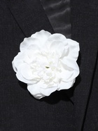 Брошь-заколка текстильная «Цветок» пион, цвет белый - Фото 2