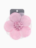 Брошь-заколка текстильная «Цветок» анютины глазки, цвет пыльно-розовый - Фото 4