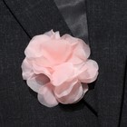 Брошь-заколка текстильная «Цветок» гвоздика, цвет розовый - Фото 2