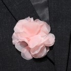 Брошь-заколка текстильная «Цветок» гвоздика, цвет розовый - Фото 2
