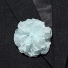 Брошь-заколка текстильная «Цветок» гвоздика, цвет голубой - Фото 2