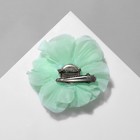 Брошь-заколка текстильная «Цветок» гвоздика, цвет салатовый - фото 7877562