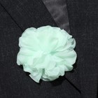 Брошь-заколка текстильная «Цветок» гвоздика, цвет салатовый - фото 7877563