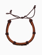 Браслет кожа «Стиль» сова, коричневый в чернёном золоте, d=6 см - Фото 2