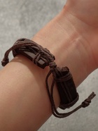 Браслет кожа "Стиль" сова, цвет коричневый в золоте, d=6см - фото 809267217