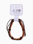 Браслет кожа «Стиль» сова, коричневый в чернёном золоте, d=6 см - Фото 7