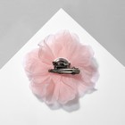 Брошь-заколка текстильная "Цветок" азалия, цвет розовый - фото 9768954