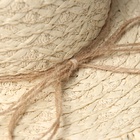 Шляпа женская летняя с бусами MINAKU цв.бежевый, размер 56-58 - фото 808665491