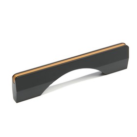 Ручка мебельная CAPPIO,м/о96 мм, цвет черно-золотой