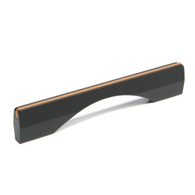 Ручка мебельная CAPPIO,м/о 128 мм, цвет черно-золотой