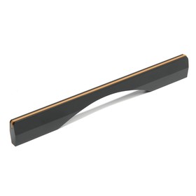 Ручка мебельная CAPPIO,м/о 192 мм, цвет черно-золотой