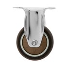 Колесо мебельное CAPPIO, d=62 мм, покрытие TPR - фото 23248620