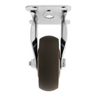 Колесо мебельное CAPPIO, d=62 мм, покрытие TPR - фото 23248621