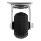 Колесо для транспортных тележек поворотное, d=100, на площадке покрытие резина - фото 23248684