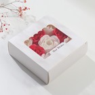 Мыльные лепестки "Красные и белые розы" набор 9 шт 4,5х12,6х12,6 см - фото 11613202