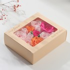 Мыльные лепестки "Разноцветные розы" набор 15 шт 5х16х13,6 см - фото 11613206