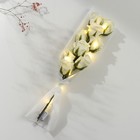 Букет из мыльных лепестков для ванны свет «Белые розы», подарочный, 7×9.5×40 см - Фото 3