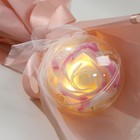 Букет из мыльных лепестков "Роза в шарике" 8,5х8,5х36 см - Фото 4