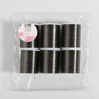 Нить металлизированная, 91 ± 1 м, серая, цена за 1 штуку - Фото 3