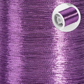 Нить металлизированная, 91 ± 1 м, цвет фиолетовый