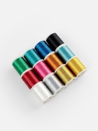 Нитки металлизированные, 91±1 м, набор 12 шт., разноцветные - Фото 4