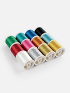 Нитки металлизированные, 91±1 м, набор 12 шт., разноцветные - Фото 5