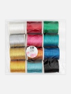 Нитки металлизированные, 91±1 м, набор 12 шт., разноцветные - Фото 6