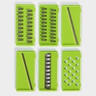 Овощерезка универсальная Chopper, 22 в 1, серая, зелёная - Фото 7