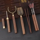 Набор инструментов для чайной церемонии: кисть, ухват, щипцы, нож, мерная лопатка - Фото 1