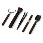 Набор инструментов для чайной церемонии: кисть, ухват, щипцы, нож, мерная лопатка - Фото 3