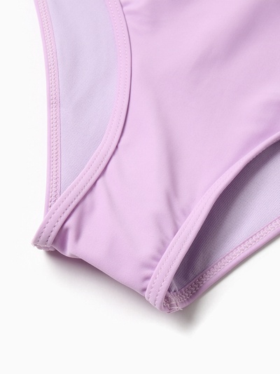 Купальник женский раздельный с закрытыми плечами MINAKU, размер 48, сиреневый