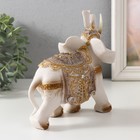 Сувенир полистоун "Белый слон в попоне с золотом" МИКС 16,5х8х17,5 см - Фото 4