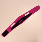 Маска для коррекции овала лица, на липучке, 65 × 9,5 см, цвет чёрный/розовый - Фото 3
