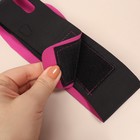 Маска для коррекции овала лица, на липучке, 65 × 9,5 см, цвет чёрный/розовый - Фото 5