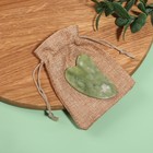 Массажёр гуаша «Лапка», 7 × 4,3 см, в пакете, цвет зелёный - фото 31039263