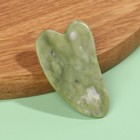 Массажёр гуаша «Лапка», 7 × 4,3 см, в пакете, цвет зелёный - фото 31039264