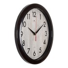 Часы настенные, интерьерные "Структура дерева", d-29 см, корпус коричневый - фото 23435677