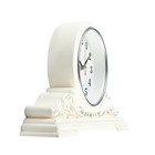 Часы настольные "Классика" 43х25 см, корпус белый с серебром - Фото 2