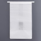 Пакет бумажный, с окном, прямоугольное дно, белый, 16 х 13 х 26 см - Фото 7
