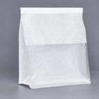 Пакет бумажный, с окном, прямоугольное дно, белый, 22 х 11 х 28 см - Фото 5